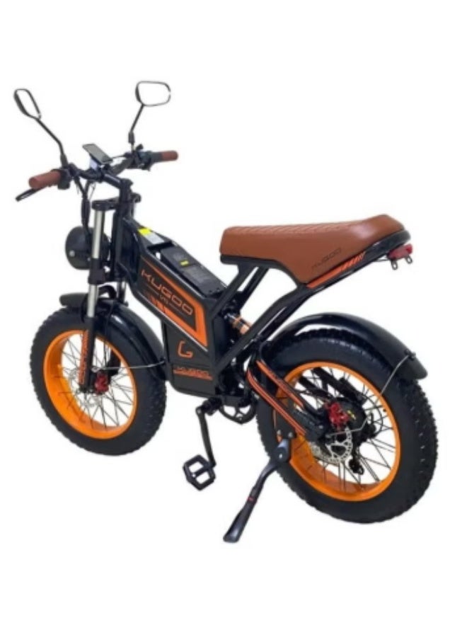 كي يو جي أو أو دراجة كوجو V5 الكهربائية - بطارية 48 فولت 20 أمبير - محرك 750 واط - سرعة تصل إلى 50 كم/ساعة - مدى يصل إلى 55 كم - Image 2